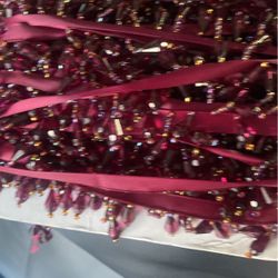 Beads Purple Trim For Curtains Or Pillow