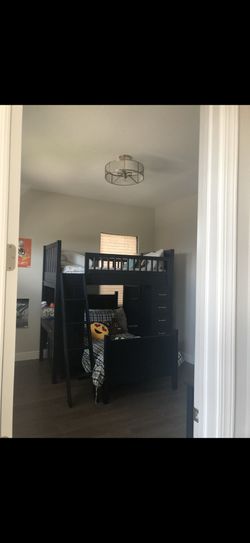 Pottery Barn Bunkbeds and Dresser