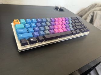 Glorious GMMK 2 65% Mechanical Gaming Keyboard – White/RGB Custom Keycaps
