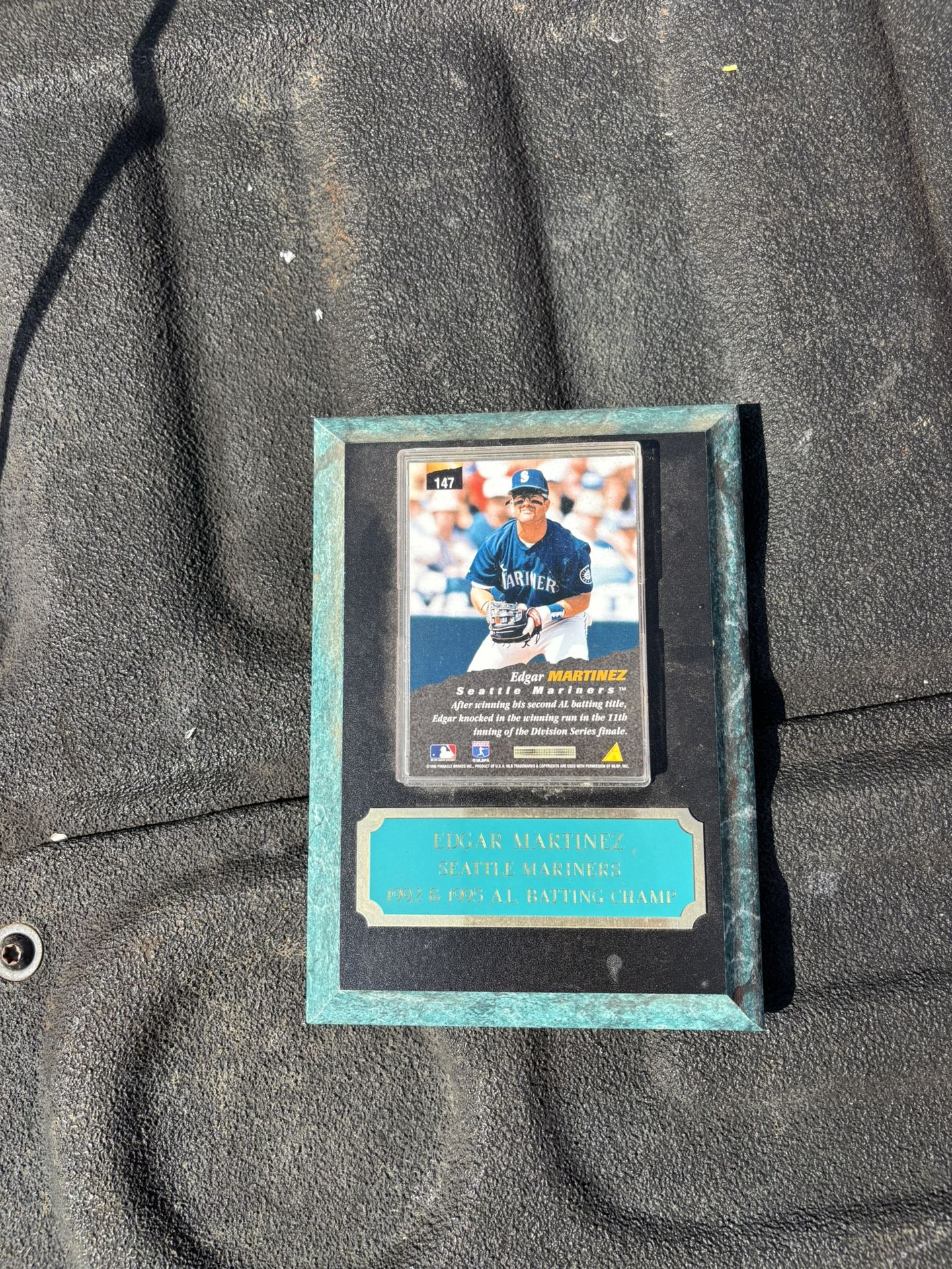 Edgar Martinez Baseball Card And Plaque 