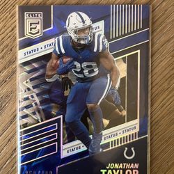 2022 Donruss Elite Jonathan Taylor #27 Status Explosion 359/499 Colts