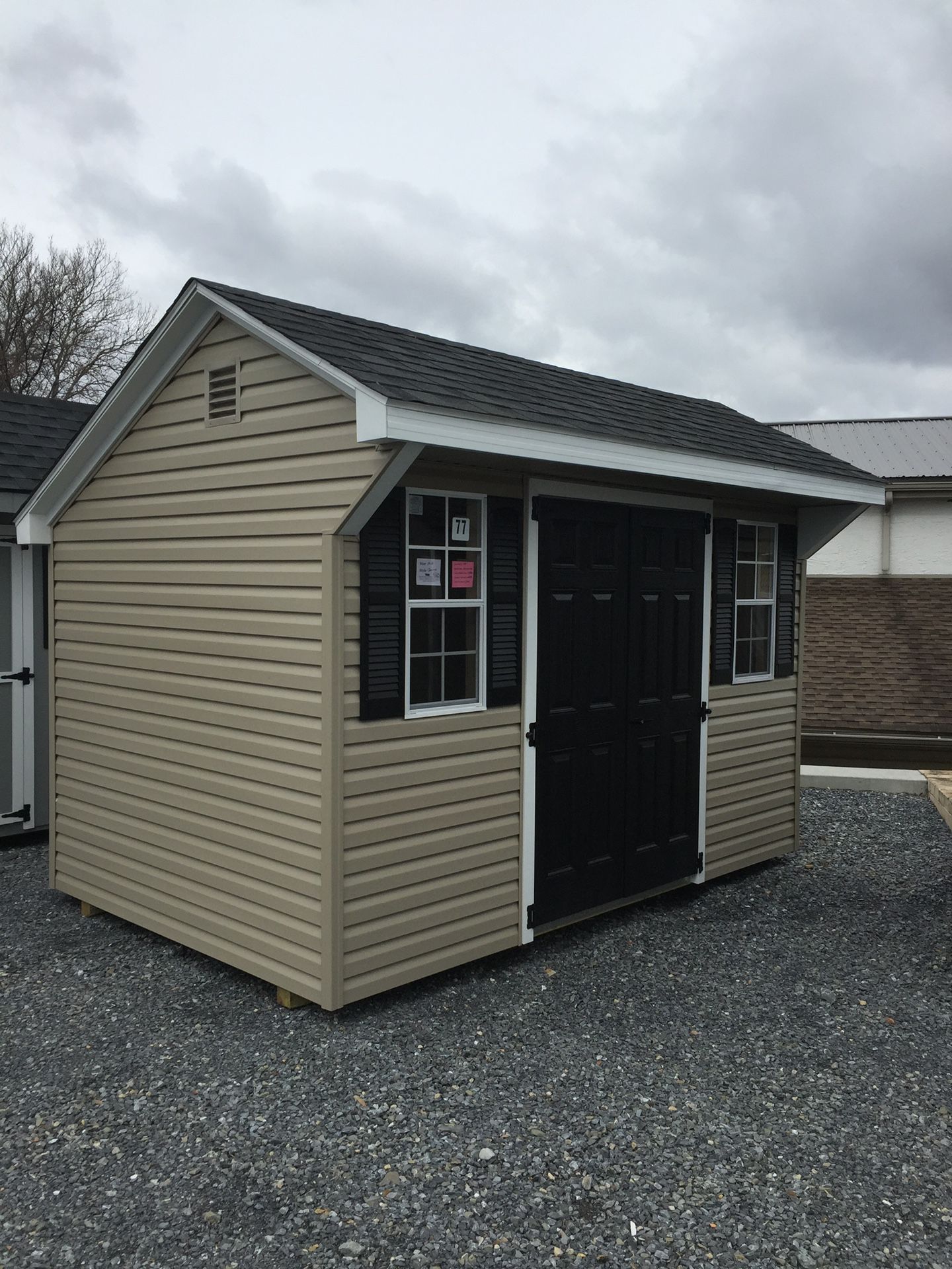 New 8x12 Vinyl Carriage Shed #77