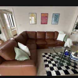 American Leather Sectional 