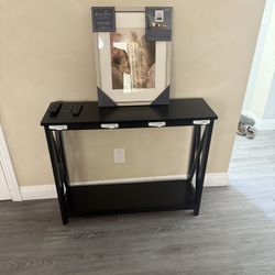Coffee table with drawers and wheels