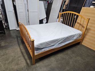 Queen bed and mattress