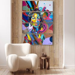 Colorful Abstract Painting Acrylic 