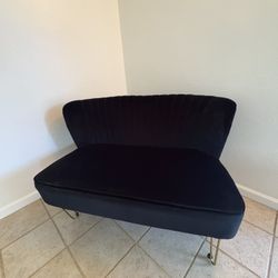 Modern Velvet Loveseat