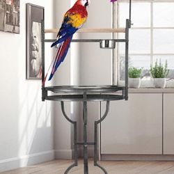 Elegant Parrot Bird Play stand Perch Rolling Stand 