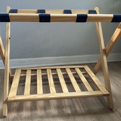Wooden Luggage Rack
