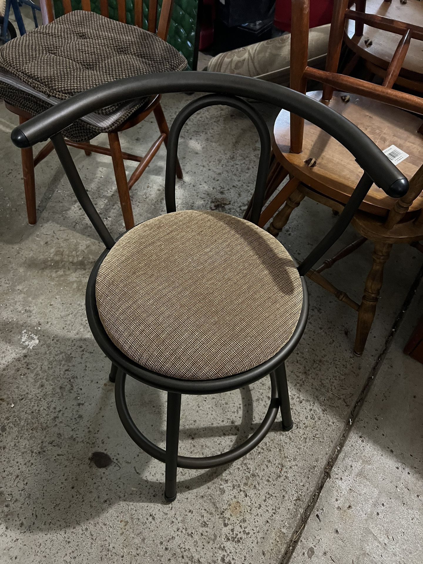 Two Bar Stools Chairs 