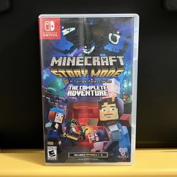 Minecraft : Story Mode - The Complete Adventure for Nintendo Switch video game system console or Lite OLED With Case mine craft Episodes 1-8 Rare