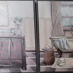 2pcs Bathroom  Decor 