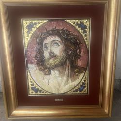 Mosaic artwork of Jesus from Italy