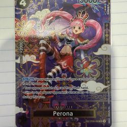 One Piece TCG - Perona OP06-093 OP14 SP English Alt Art The Azure Sea's Seven