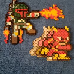 Mini Super Hero's Perler Beads