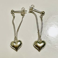 Silver 925 Shining Harts Earrings 