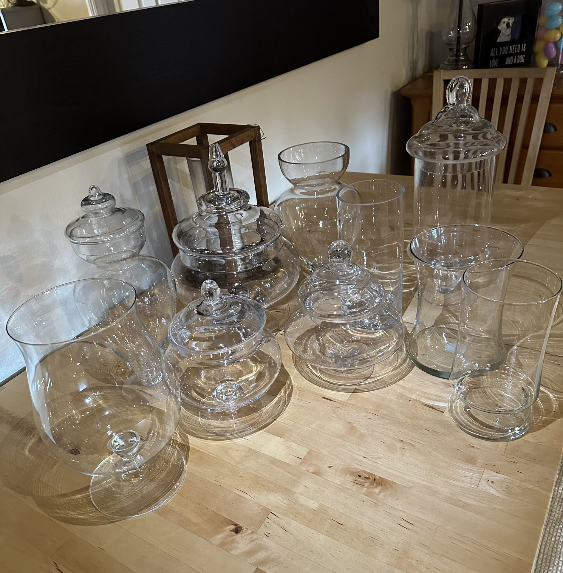 10 Glass Candy Dishes