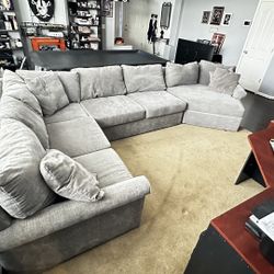  Big Sofa Sectional Couch Clean!