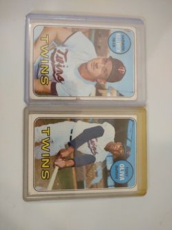 1969 Topps Harmon Killebrew & Tony Oliva Minnesota Twins Stars Hall Of Fame