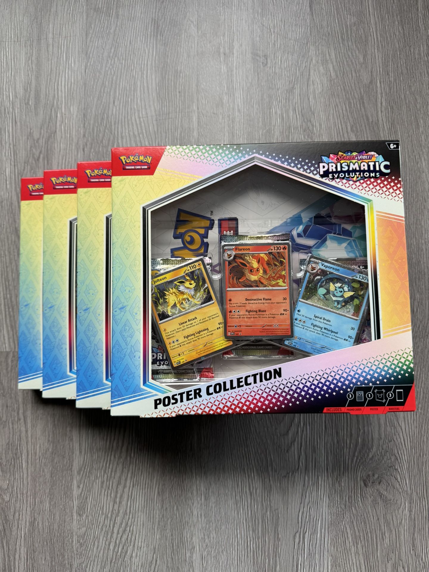 NEW Pokémon Prismatic Evolutions Poster Collection x4