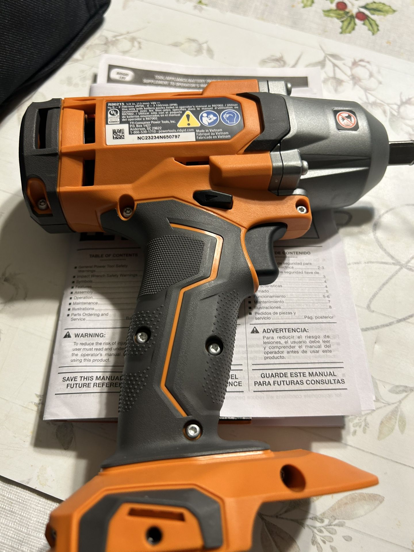 1/2in impact wrench ridgid