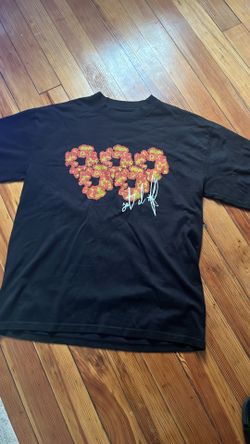 Black offset tears Tee / Streetwear Shirt Size M