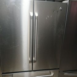 Ge Stainless Steel Fridge Bottom Freezer Counter Depth 