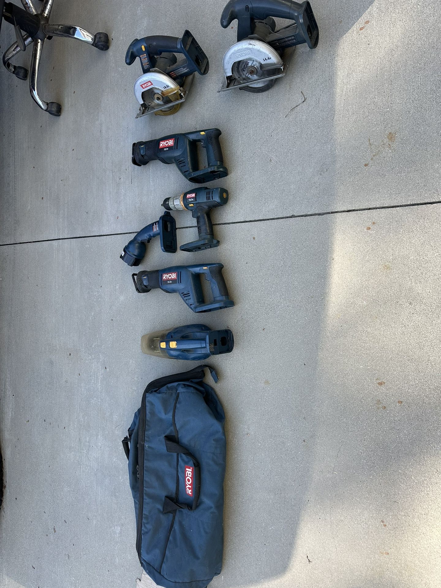 Ryobi Cordless Tools 18.0v