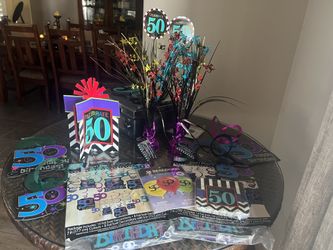 50th Birthday Decorations Bundle – Complete Party Set