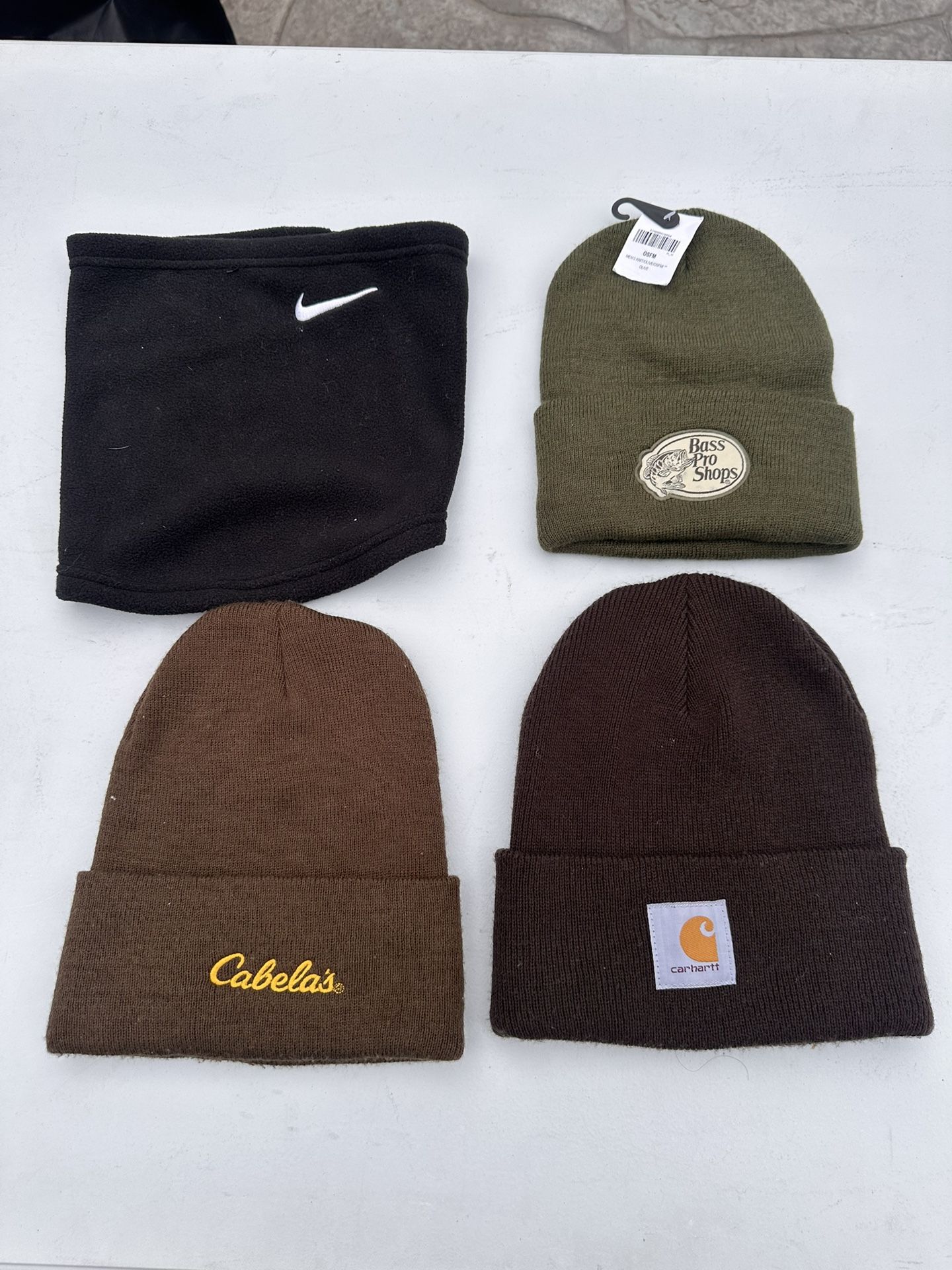 Carharrt , Bass Pro Shop , Nike Beanie