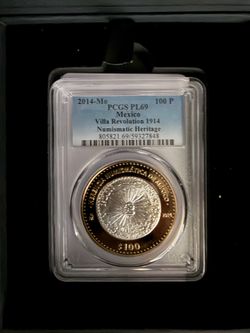 2014 Mexican 100 Pesos Villa Revolution Coin