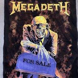 Megadeth Peace Sells Back Patch Cloth