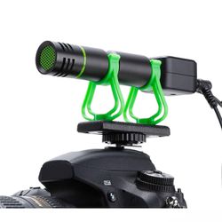 Universal Camera Shotgun Microphone, Rechargeable Design for Upgrade Audio
