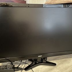 Acer (2), Dell, and LG 23” Monitors