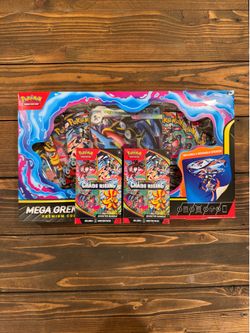 Mega greninja ex premium collection & chaos rising booster bundle