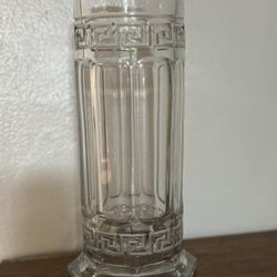 1912 Crystal Glass Grecian Border Greek Key Vase by Heisey
