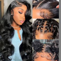 220 Density 30 Inch Body Wave Lace Front Wigs 