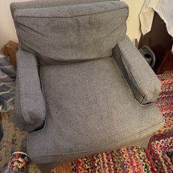 Spinning Grey Chairs X2