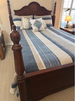 Ashley Brand Queen Bedframe, Stearns & Foster Mattress