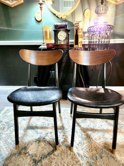 Classic West Elm Cafe Chairs One Pair