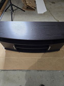 Assembled Tv Stand Fits Upto 55 In Tv Stand Black Color