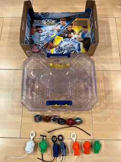 Beyblade Burst Arena with Beyblades and spinners