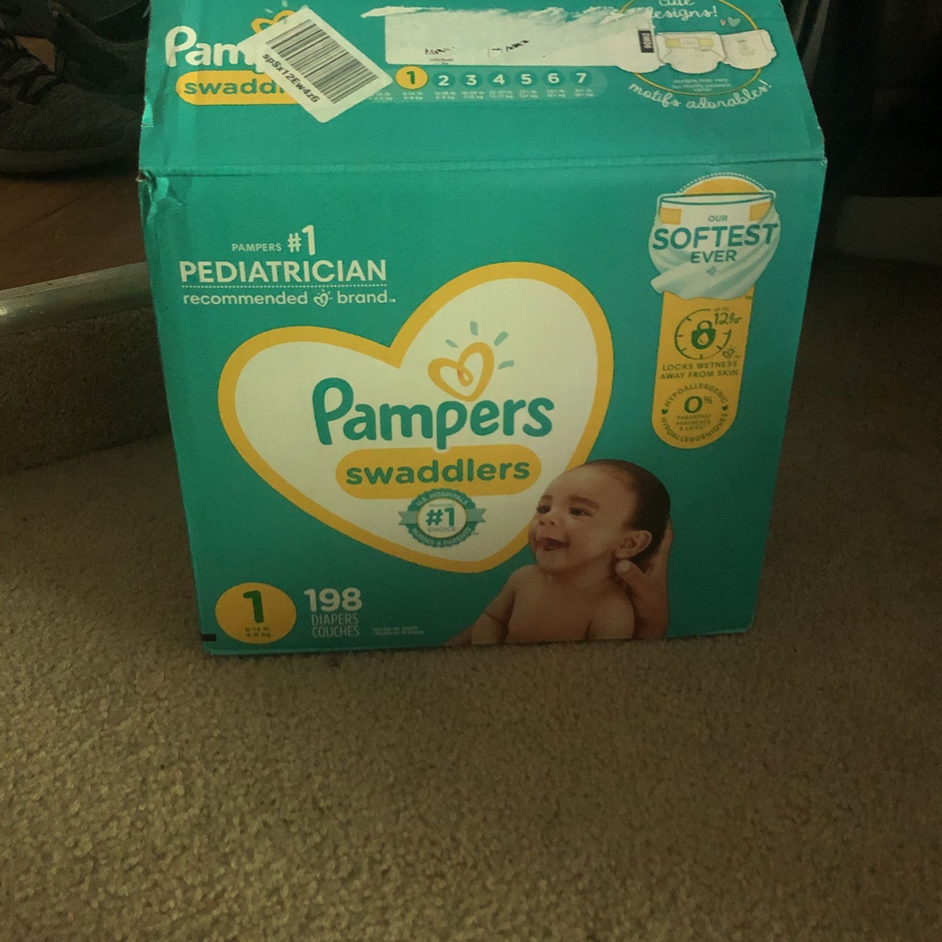 Pampers Diapers Size 1 