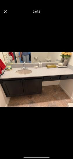 Free bathroom sink cabinet