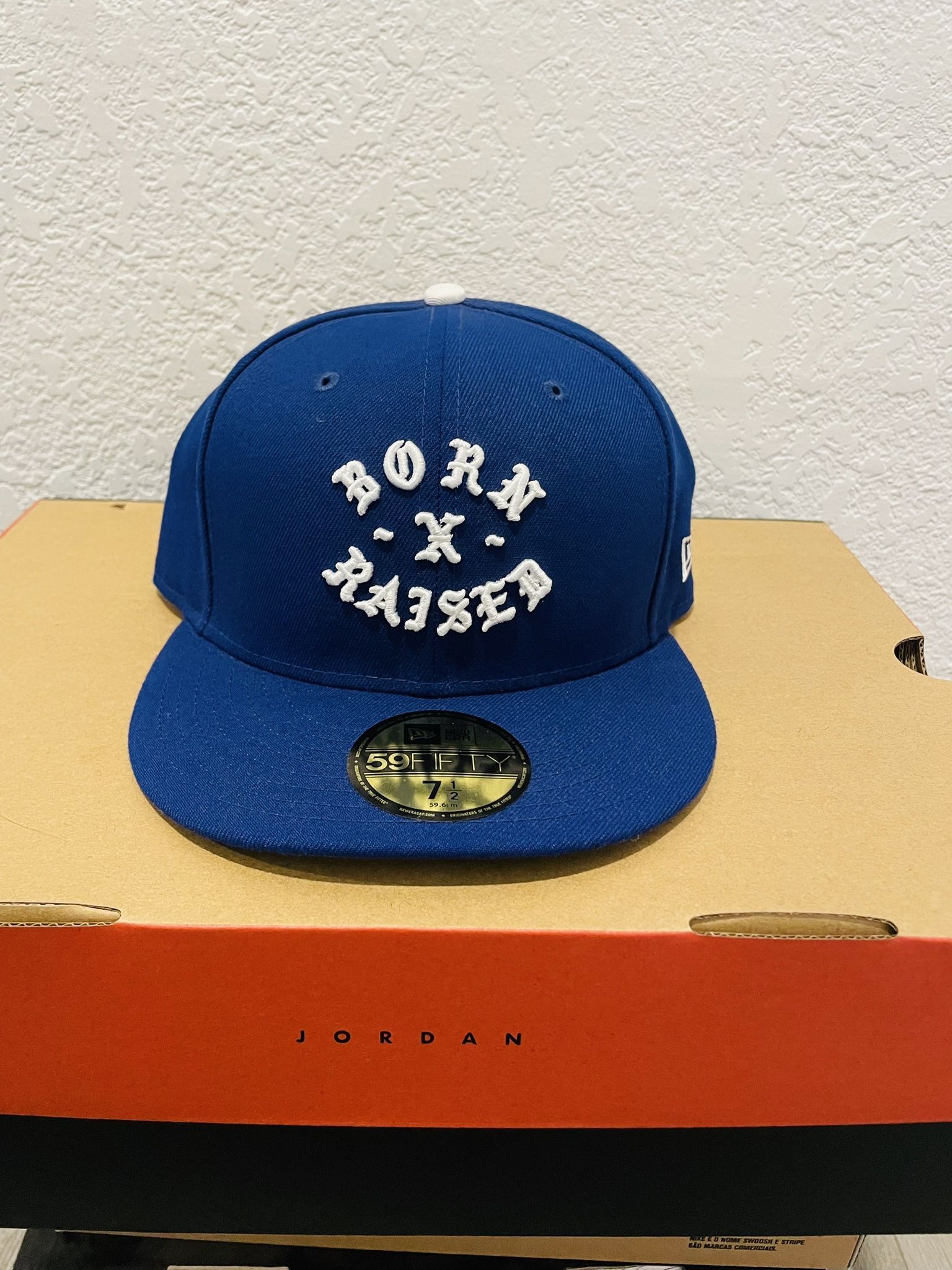 Born X Raised LA Dodgers Fitted Hat Size 7 1/2