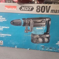 Makita
40V max X2 XGT 80V max Brushless Cordless 28 lb. AVT Demolition Hammer Kit, AWS 4.0Ah