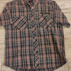 Vintage Harley Davidson Button Up 