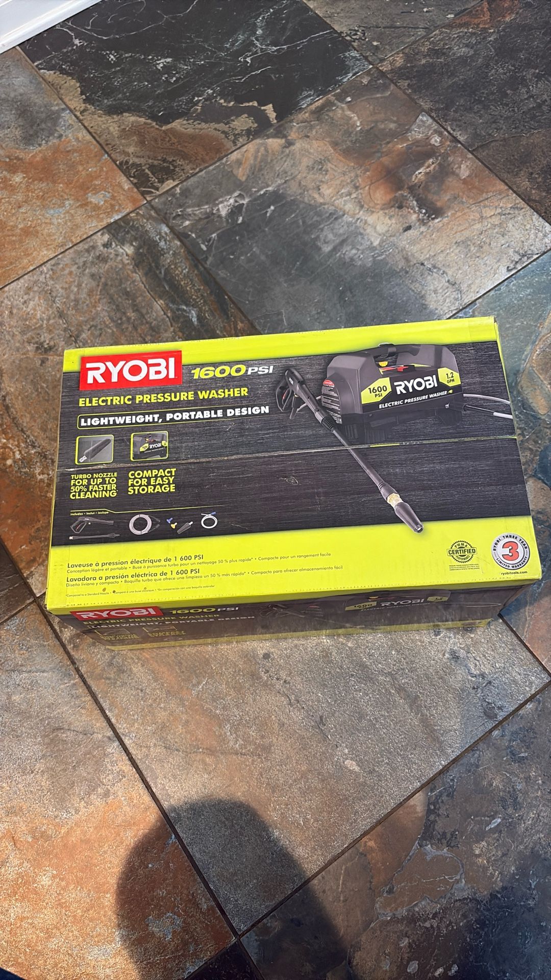 Ryobi 1600 PSI Electric Pressured Washer