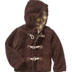 Brand New With Tags Boys Toggle Front Sherpa Lined Hooded Coat Size 5 And 6 Available