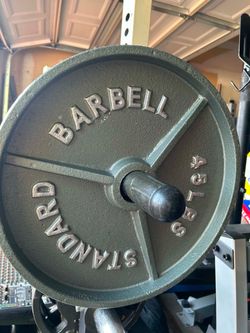 Pairs of 45s Olympic plates $120 per pair